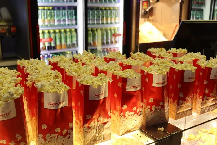 Auch das Popcorn stand schon bereit.