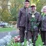 Lehrling Josef Großegger, Helmut Moser und Karin Zrim: voller Einsatz für ein blühendes Gleisdorf