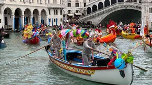 Karneval in Venedig hat gestartet.
