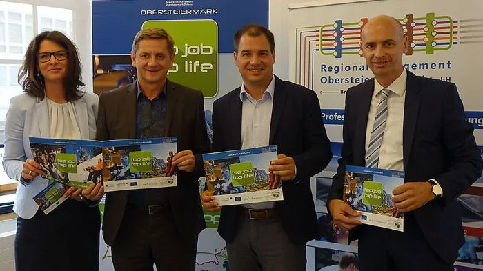 Veronika Wolf, Kurt Wallner, Michael Schickhofer und Jochen Werderitsch (v.l.) 