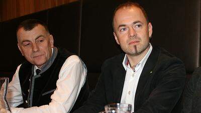 Der Bauernbund mit Osttirols Spitzenkandidaten Konrad Kreuzer (links) und dem Tiroler Spitzenkandidaten Josef Hechenberger musste Mandate an Blau und Grün abgeben