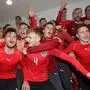SANKT POELTEN,AUSTRIA,20.NOV.18 - SOCCER - OEFB international match, Under-21 European Championship 2019, Play-off, Austria vs Greece. Image shows the rejoicing of the team of Austria.
Photo: GEPA pictures/ Walter Luger