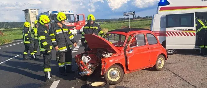 Der Puch-Oldtimer erlitt einen Totalschaden