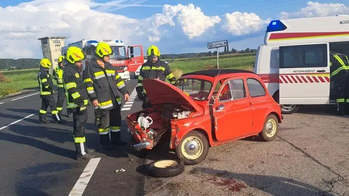 Der Puch-Oldtimer erlitt einen Totalschaden