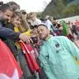 WINDISCHGARSTEN,AUSTRIA,07.OCT.24 - SOCCER - OEFB, Oesterreichischer Fussball-Bund, training. Image shows Marko Arnautovic (AUT) with fans.
Photo: GEPA pictures/ Christian Moser