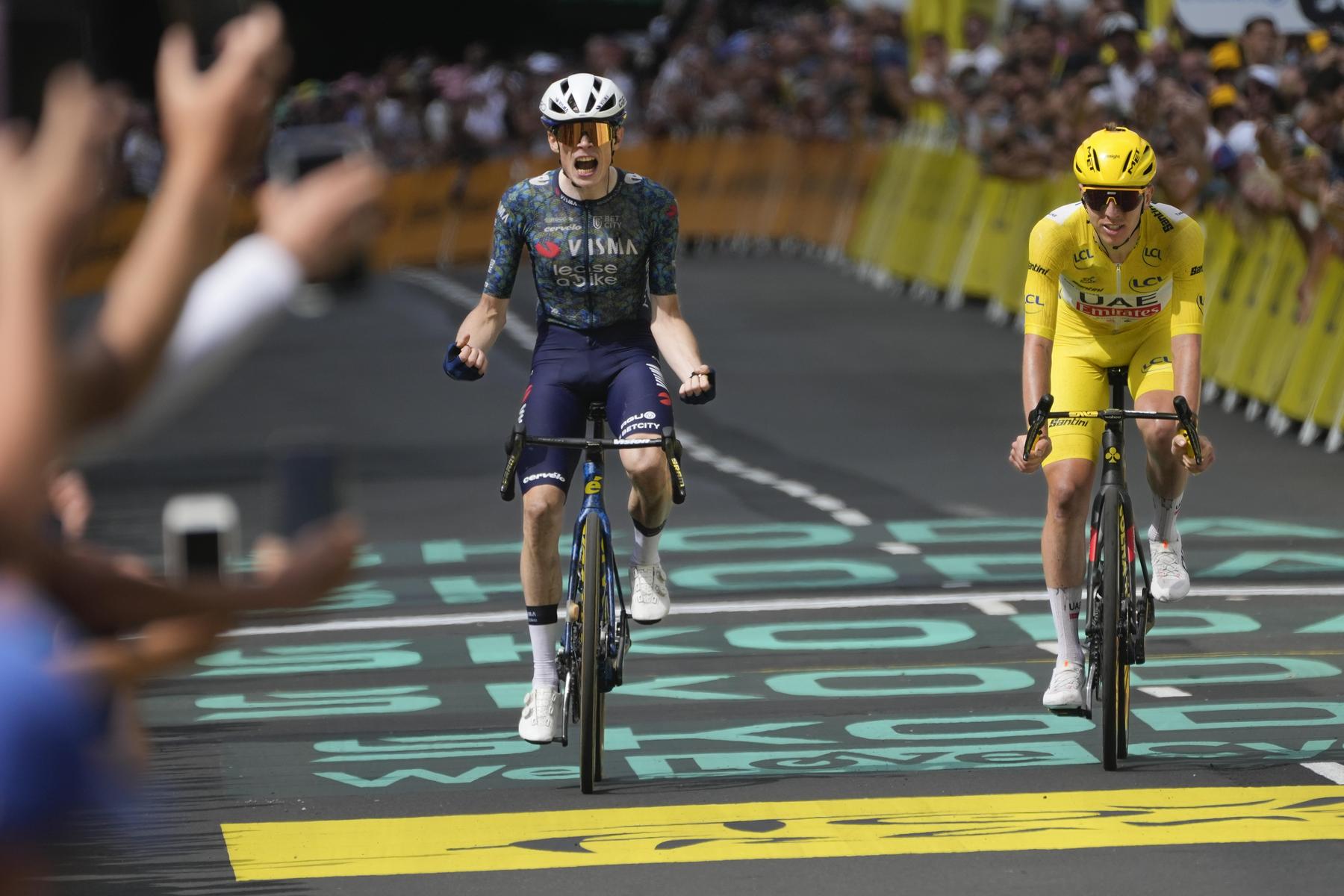 Tour de France: Jonas Vingegaard gewinnt dramatischen Sprint, die Etappe und Selbstvertrauen