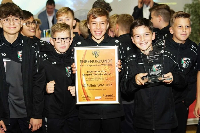 Den Sieg als Team des Jahres erging an die Mannschaft des WAC U12. 