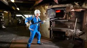 Arbeiter in der Treibacher Industrie AG. „Geschäftslage: durchschnittlich“