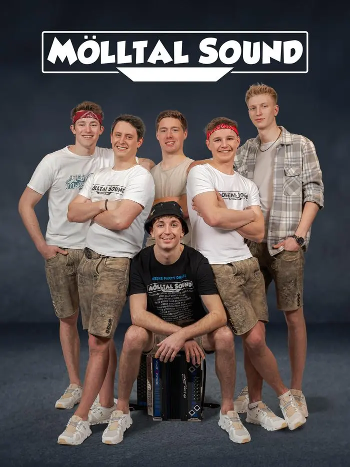 Auf vielen Kirchtagen und Festen ist die Band nicht mehr wegzudenken: Elias Wallner, Max Kremser, Fabian Angerer, Marco Zlöbl, Florian Kranabether und Rene Zlöbl