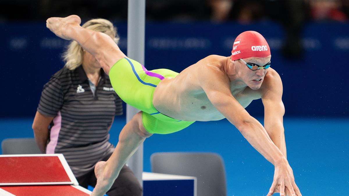 Felix Auböck beim Bewerb über 400 m Freistil