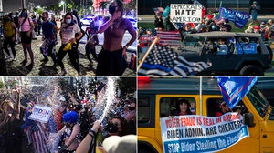 Das tanzende und das zornige Amerika: Die einen feiern - die anderen demonstrieren - die USA sind gespalten wie schon lange nicht mehr