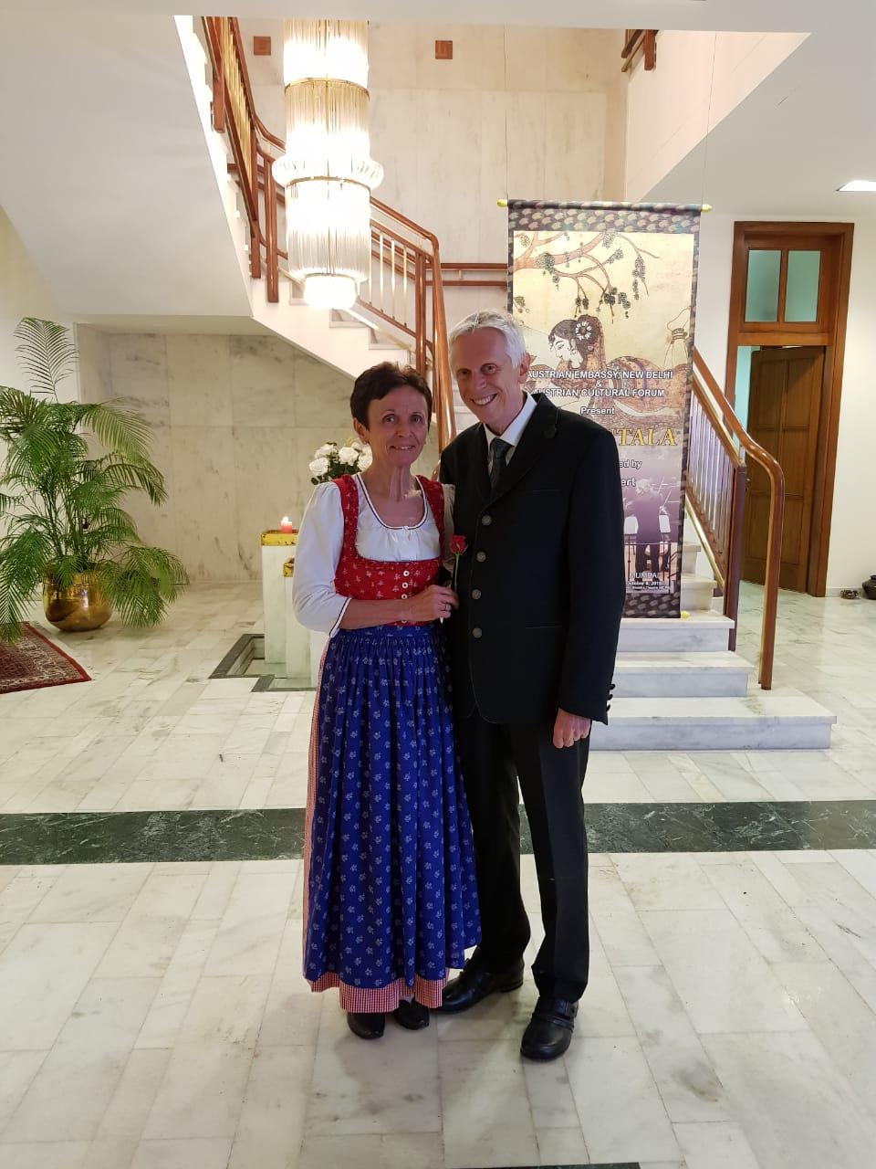 Empfang in der Residenz des österreichischen Botschafters in Neu-Delhi