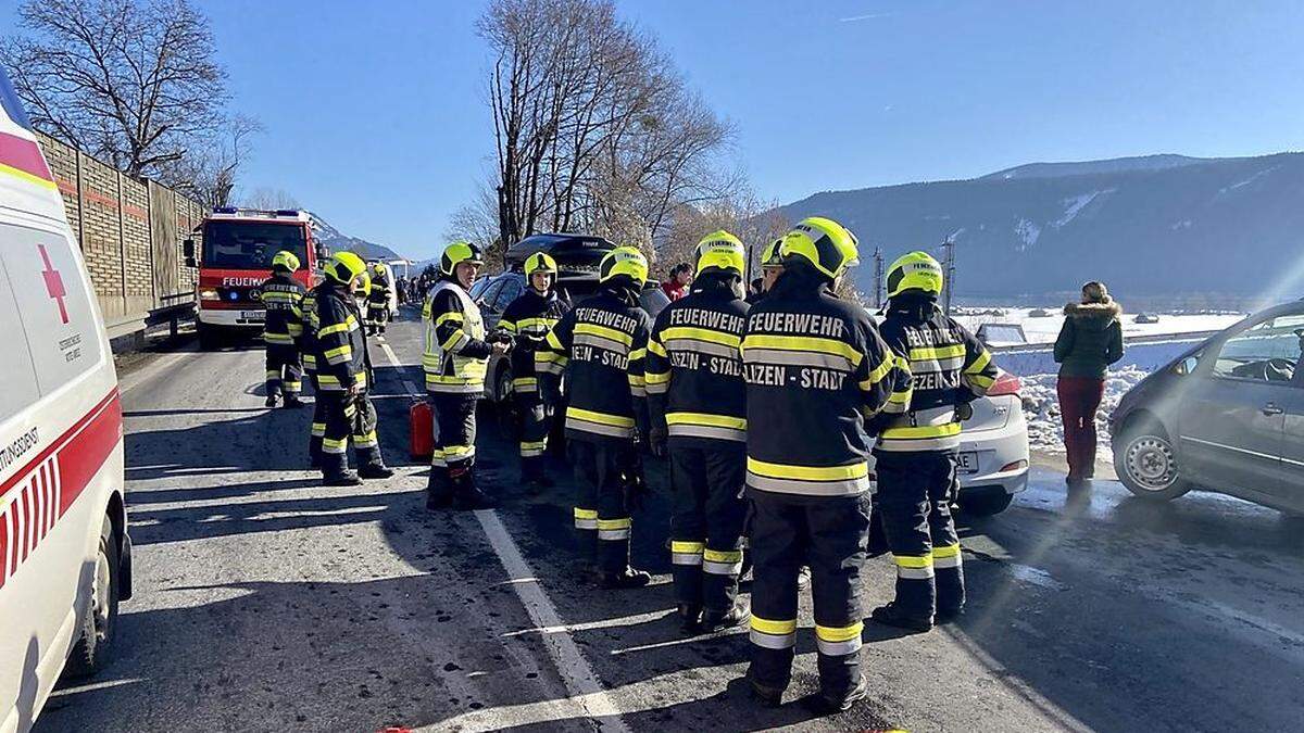 In Liezen waren drei Fahrzeuge in einen Auffahrunfall verwickelt. 