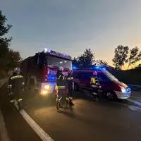 Motorradunfall Sonntagabend auf der B72 bei Anger
