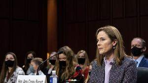 Amy Coney Barrettt während ihrer Anhörung im US-Senat in Washington
