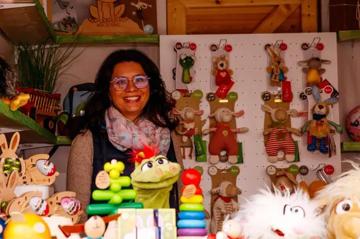 Osterdekoration und Geschenke gibt es auch reichlich