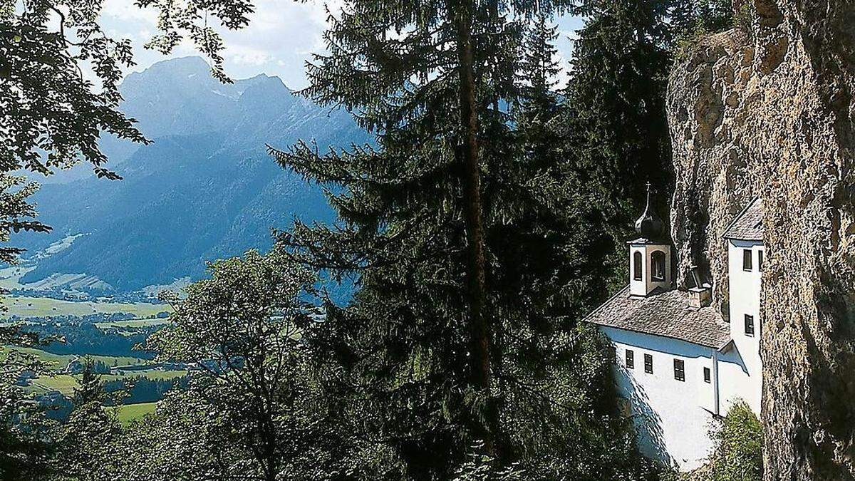 Schöne Aussicht, aber einsam: Die Einsiedelei in Saalfelden im Pinzgau. 