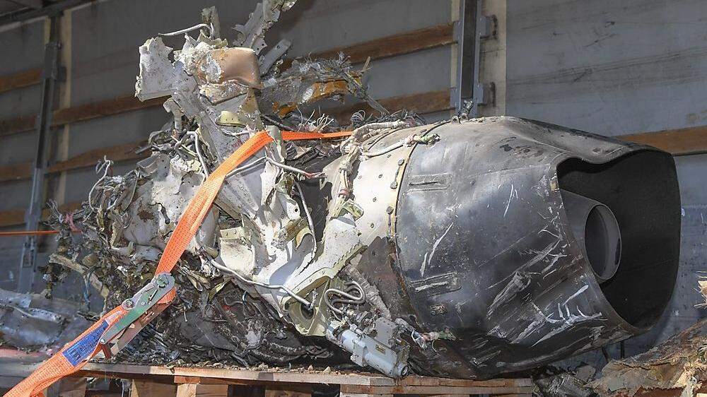 Die Überreste der Tu-141, die in Zagreb abgestürzt ist