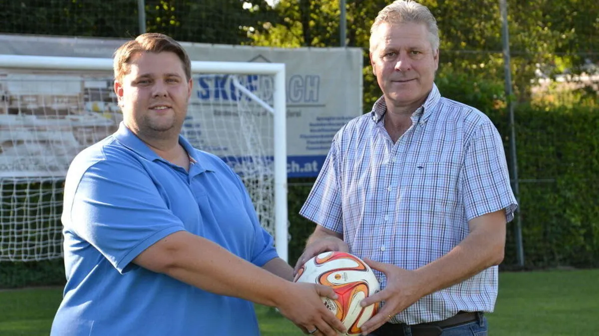 Obmann Andreas Bedianitsch und Ex-GAK-Profi Manfred Preschern