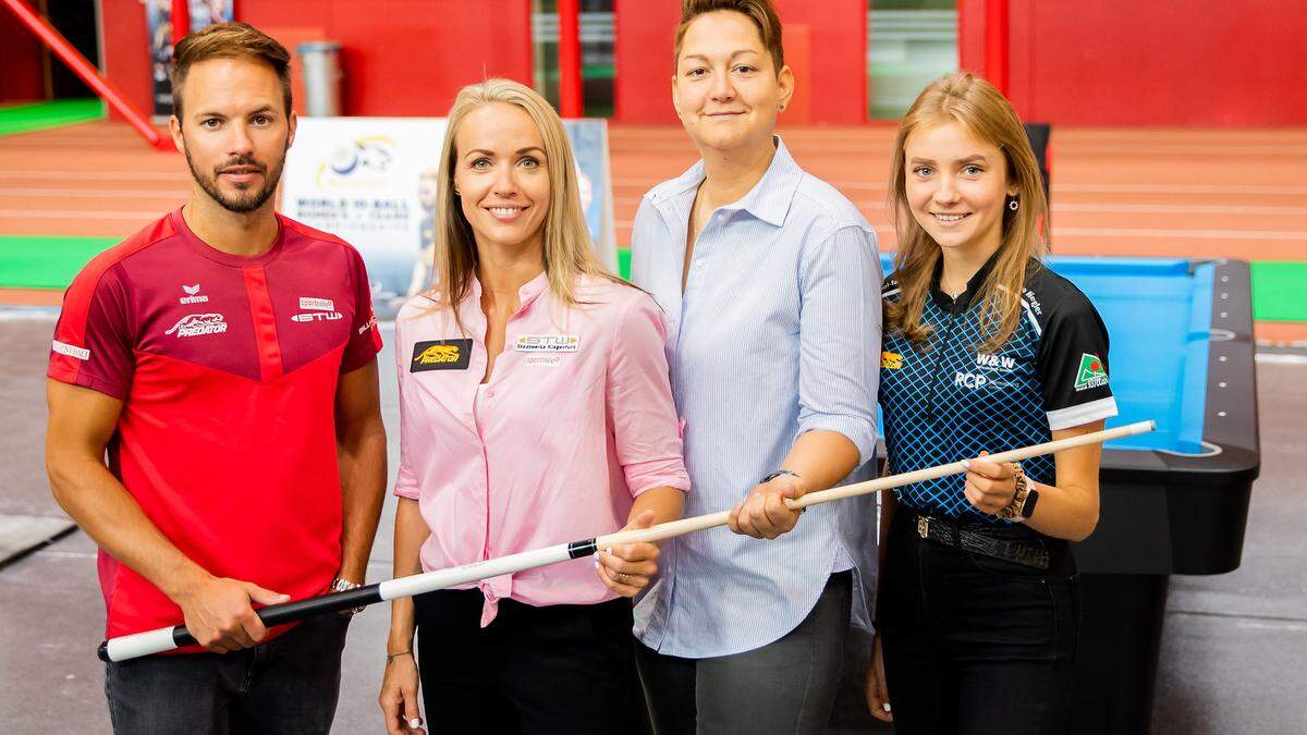 Albin und Jasmin Ouschan, Sandra Baumgartner und Anna Riegler (von links)