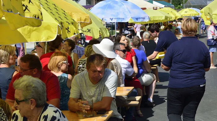 Zahlreiche Gäste kamen bei Kaiserwetter zum Brückenfest.