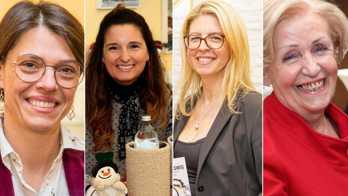 Starke Frauen: Ines Hrassnig (Optik Buffa), Christina Krainer-Hofer (Tischart), Barbara Pall (Juwelier Mairinger) und Renate Sandhofer (Gesa Transporttechnik)