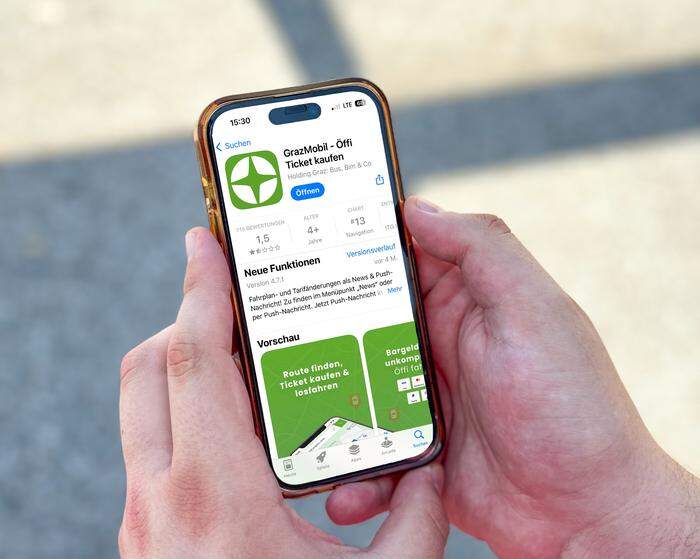 Die App ist besonders einfach zu bedienen | Mittlerweile werden bereits 20 Prozent aller Tickets über die GrazMobil-App gekauft. Die Tickets sind sogar offline verfügbar