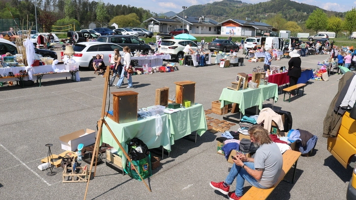 Über 30 Aussteller bevölkerten das Freizeitgelände Lavamünd beim 1. Lavamünder Flohmarkt.
