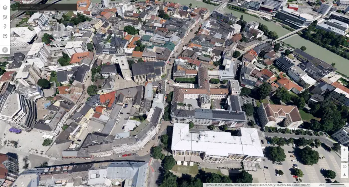 Drei Apps bietet die Homepage der Stadt Villach: die Mesh-App, die Landcover-App und die 3D-Experten-App
