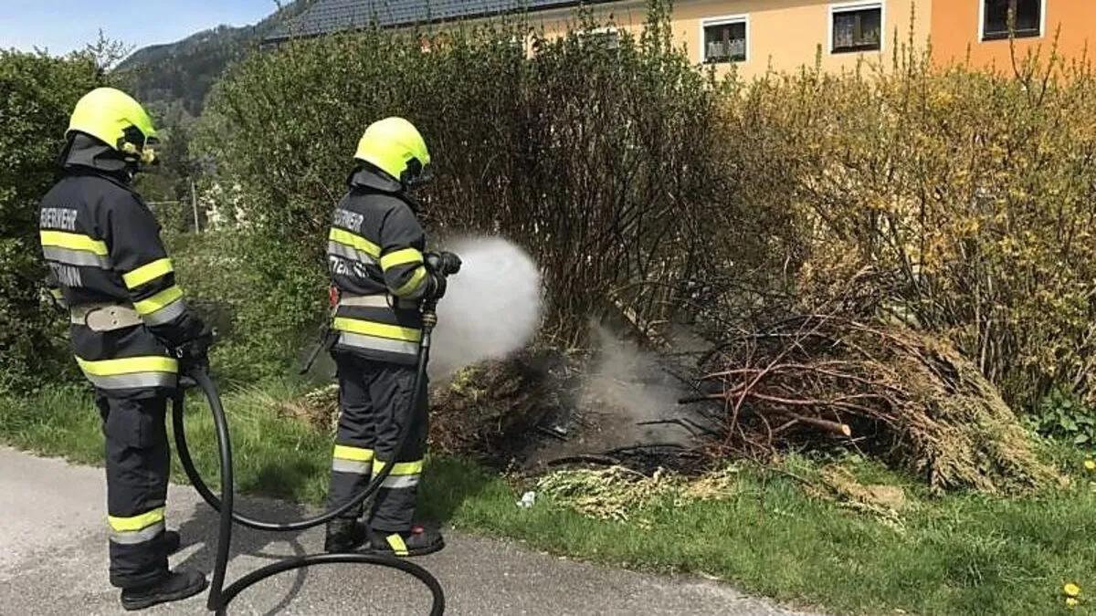 Die Feuerwehr rückte aus