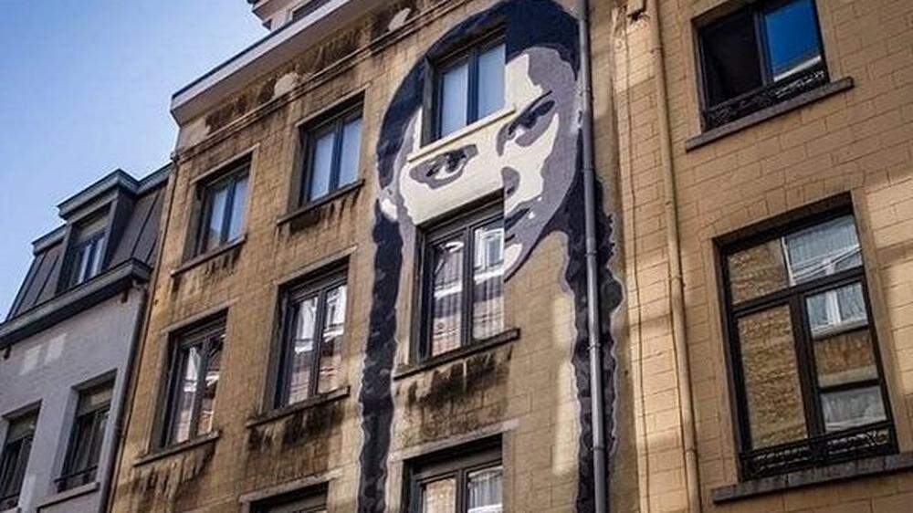 Greta-Graffito in Brüssel