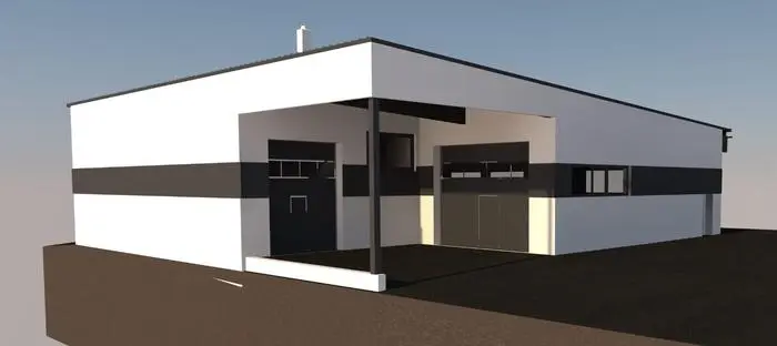 Pläne vom künftigen Lackierzentrum