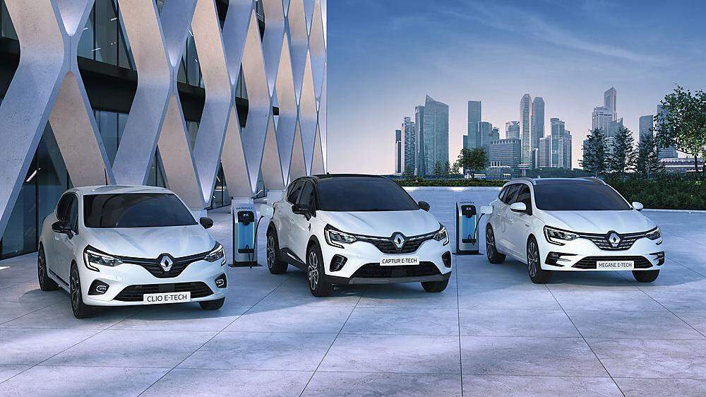Renault Clio, Captur und Megane als Hybride
