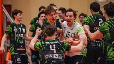 Der UVC Graz konnte gegen Aich/Dob seinen siebenten Matchball verwehren