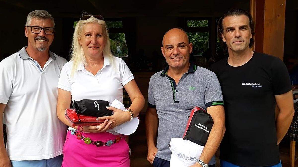 Hermann Unterdünhofe (Dolomitengolf), Claudia Mayr, Gerhard Mayr, Martin Niedertscheider (Autohaus Niedertscheider)