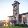 Die auf 350 Pfählen erbaute St. Michaelskirche im Laibacher Moor
