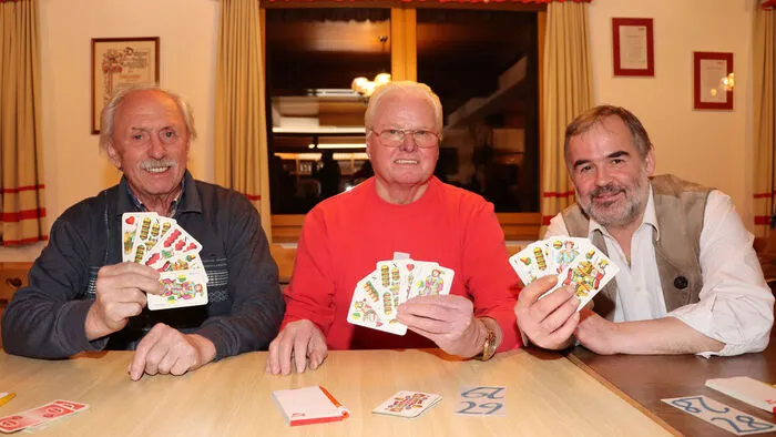 Am Foto von Links: Ernst Oberortner, Josef „Sepp“ Bergmann und Karl Gfrerer.