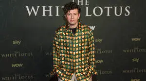 Christian Friedel bei der Premiere der dritten Staffel von „White Lotus“ in Berlin