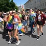 Zahlreiche Teilnehmer waren zur Regenbogenparade erschienen.