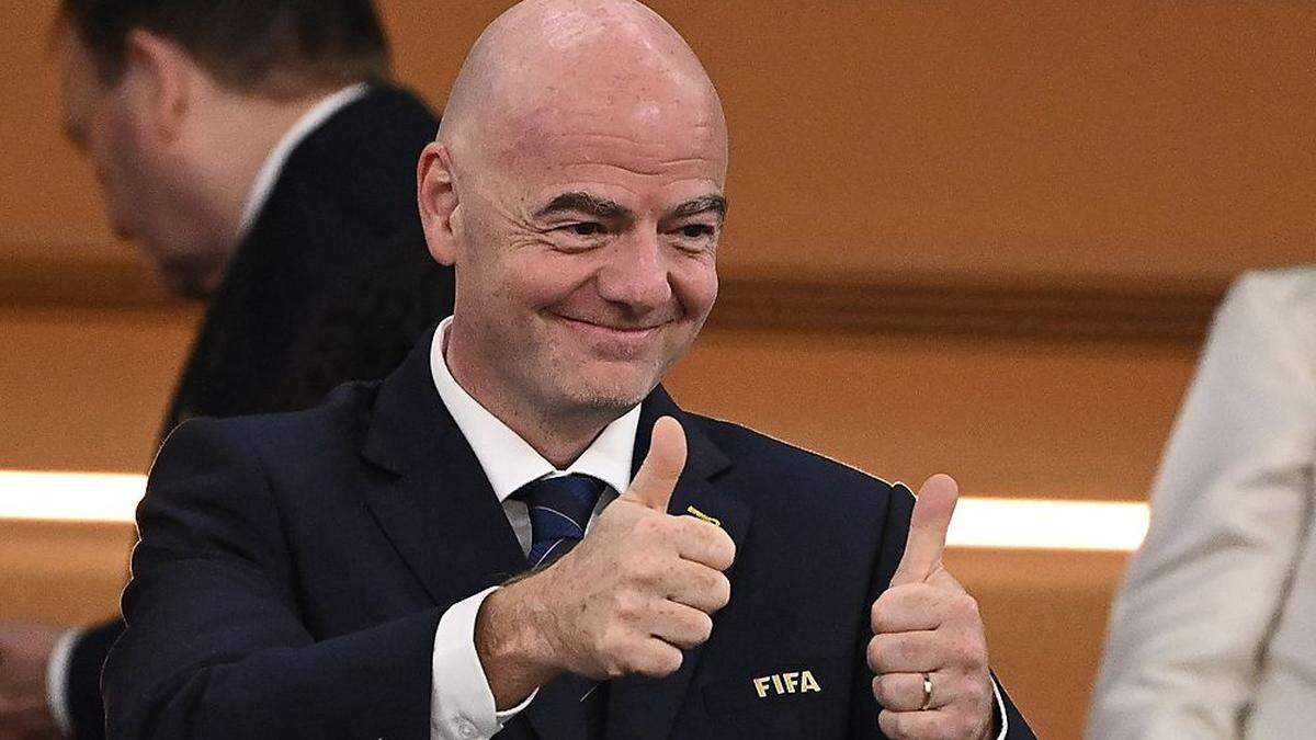 FIFA-Präsident Gianni Infantino ist mit sich und der WM offenbar zufrieden