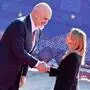 Die italienische Ministerpräsidentin Giorgia Meloni mit ihrem albanischen Amtskollegen Edi Rama.