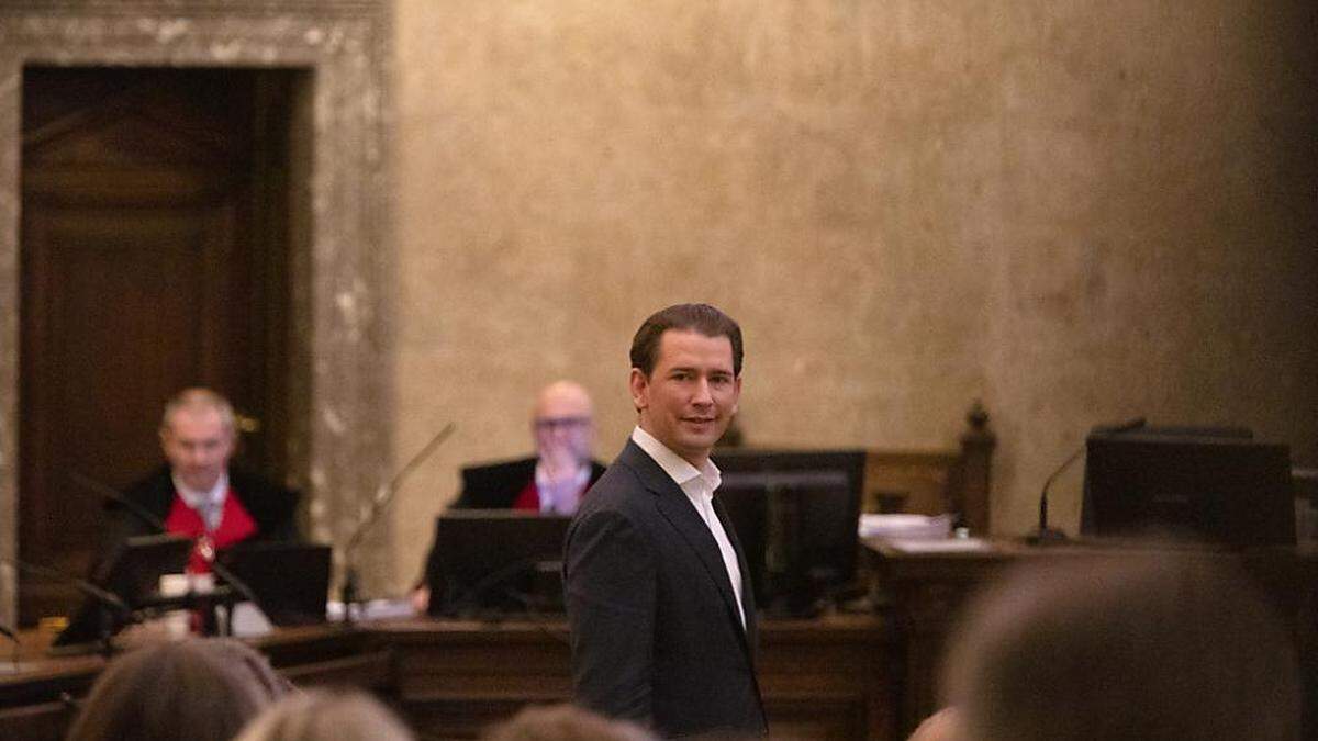 Ex-Kanzler Sebastian Kurz (ÖVP) vor Gericht. | Ex-Kanzler Sebastian Kurz (ÖVP) vor Gericht.