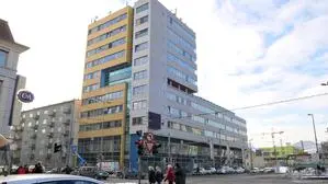 Der Baumamtsturm gegenüber des Hauptbahnhofes