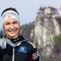 Biathletin Dunja Zdouc strahlt mit Silber um die Wette