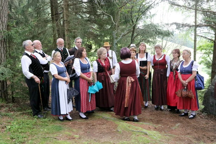 Für die musikalische Umrahmung sorgten unter anderen der „Club-Carinthia-Chor Wien (Foto), Inola (Harfe) und Quentin (Harmonika) Weinberger sowie Stefanie Holzer auf der Harfe. 