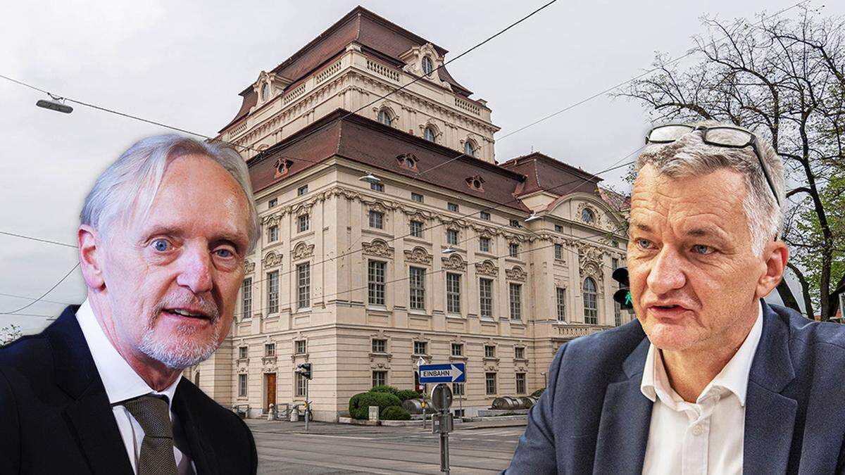 Kulturstadtrat Günter Riegler und Finanzstadtrat Manfred Eber haben in Sachen Oper und Bühnen Graz noch Gesprächsbedarf