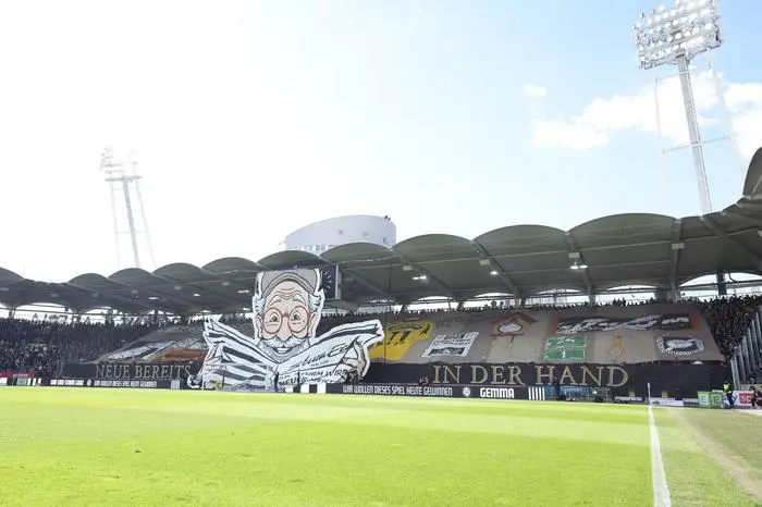 GRAZ,AUSTRIA,24.MAY.25 - SOCCER - ADMIRAL Bundesliga, championship group, SK Sturm Graz vs Wolfsberger AC. Image shows fans (Sturm) with a choreography.
Photo: GEPA pictures/ Chris Bauer