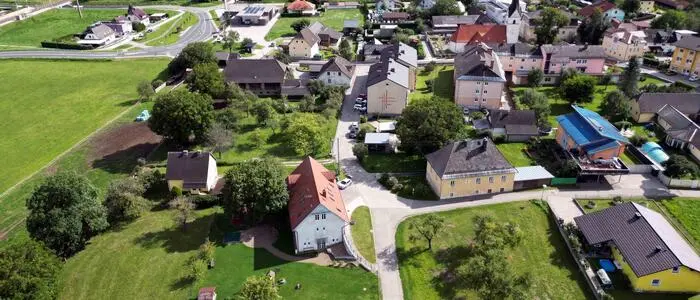 Micheldorf aus der Vogelperspektive.