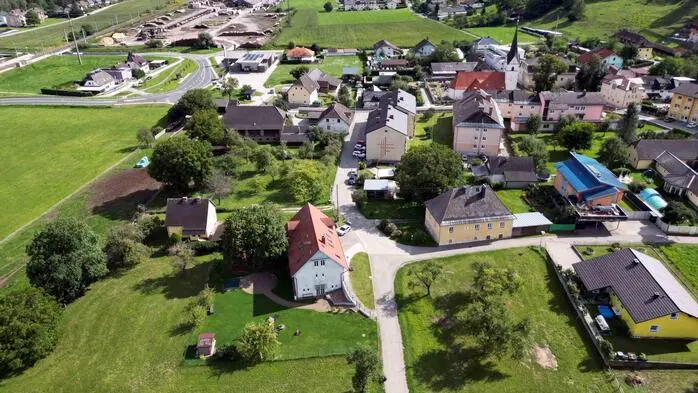 Micheldorf aus der Vogelperspektive.