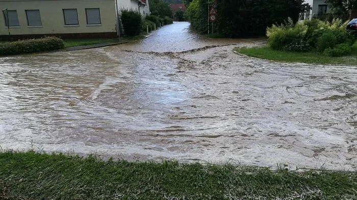 Halb Mogersdorf stand unter Wasser